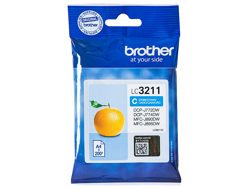 BROTHER - Ink-jet lc3211c dcp-j572 / dcp-j772 / dcp-j774 / mfc-j890 / mfc-j895 cian 200 pag (Ref. LC3211C)