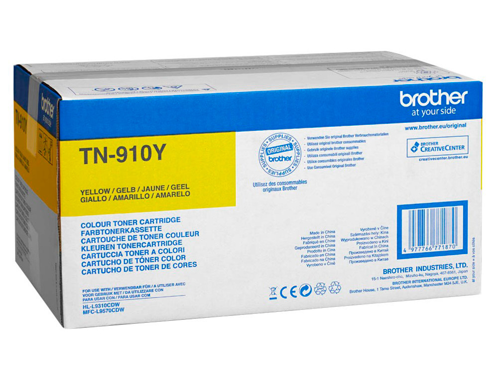 BROTHER - Toner mfc-l9570cdw tn910y 6000 paginas amarillo (Ref. TN910Y)