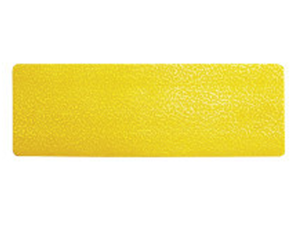 DURABLE - Simbolo adhesivo pvc forma de linea para delimitacion suelo amarillo 150x50x0,7 mm pack de 10 (Ref. 1703-04)
