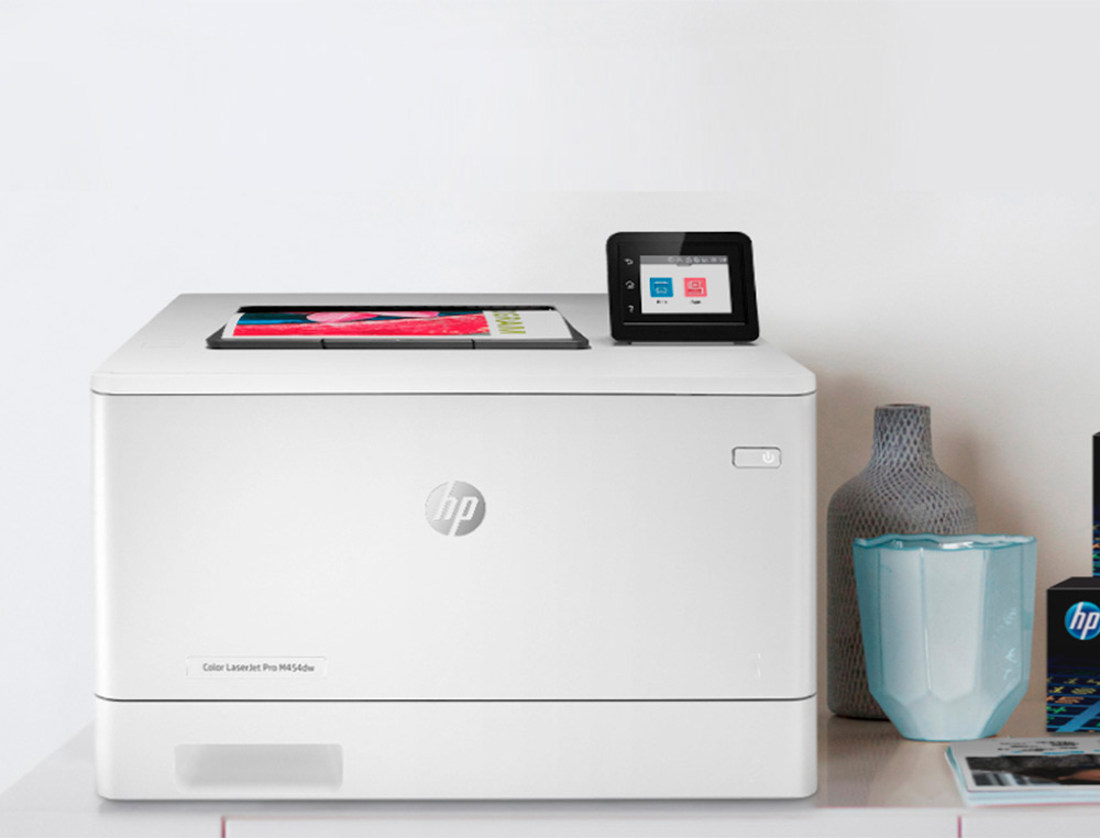 HP - Impresora color laserjet pro m454dw 28 ppm usb wifi ethernet (Ref. W1Y45A) (Canon L.P.I. 4,5€ Incluido)