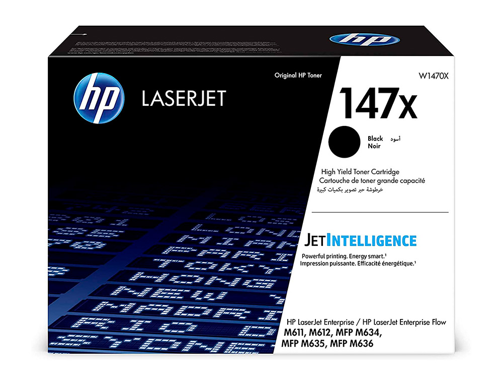 HP - Toner 147x m611 / m612 / mfp m635 / mfp m 636 negro 25200 paginas (Ref. W1470X)