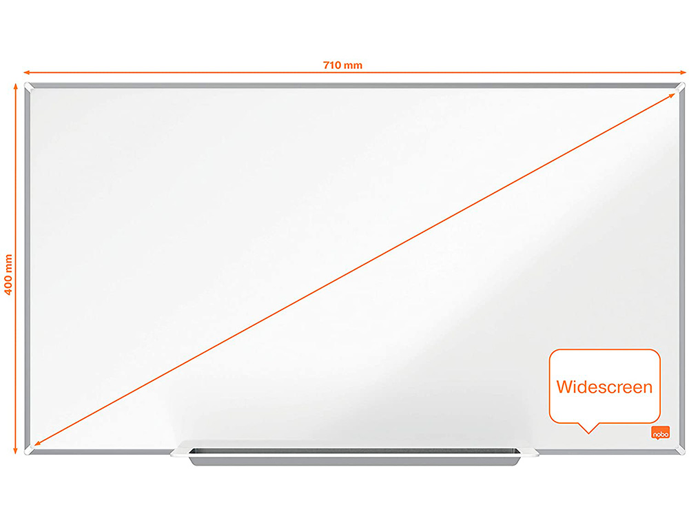 NOBO - Pizarra blanca ip pro 32\&quot; lacada magnetica 710x400 mm (Ref. 1915253)