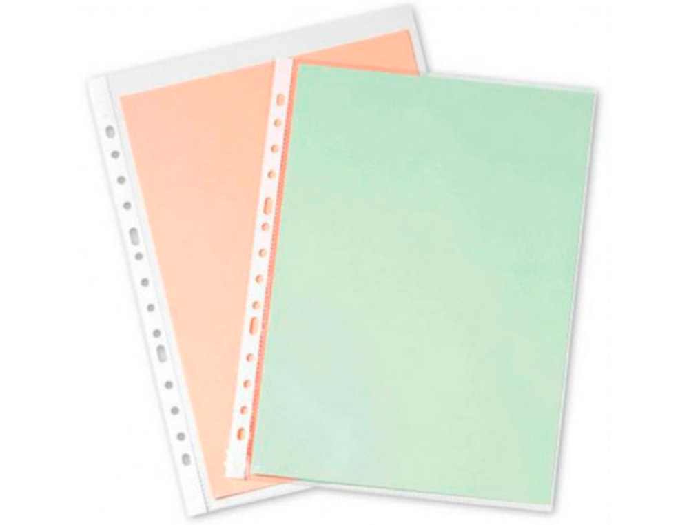 Q-CONNECT - Funda multitaladro folio 80 mc cristal caja de 1400 unidades (Ref. KF15539)