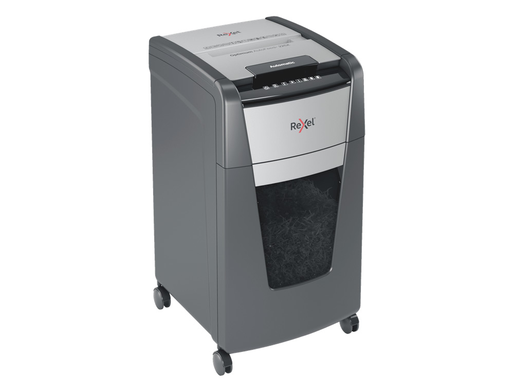 REXEL - Destructora de documentos optimum autofeed+ 225x eu capacidad de corte 225 hojas destruye grapas y clips (Ref. 2020225XEU)