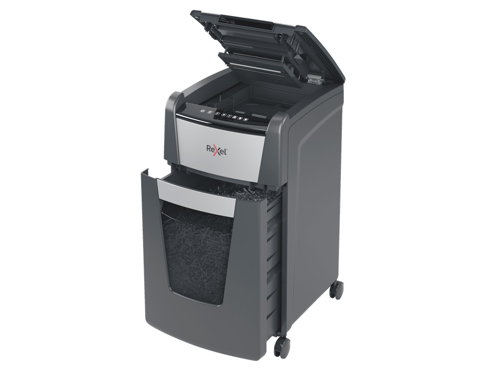 REXEL - Destructora de documentos optimum autofeed+ 225x eu capacidad de corte 225 hojas destruye grapas y clips (Ref. 2020225XEU)