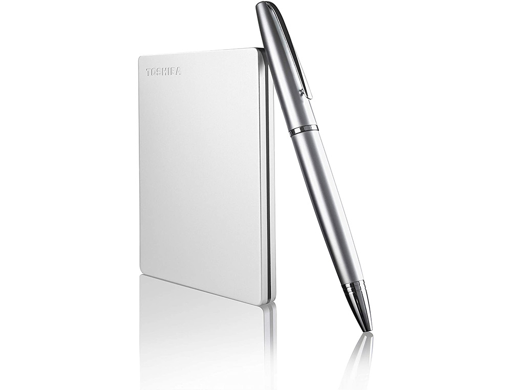TOSHIBA - Disco duro externo canvio slim hdd 2,50\&quot; 5.000 mbit/s usb 3.0 2 tb color blanco (Ref. HDTD320ES3EA) (Canon L.P.I. 6,45€ Incluido)