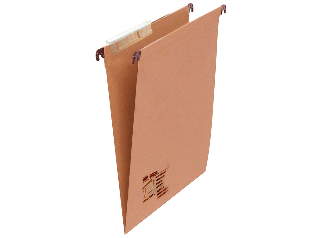 FADE - Carpeta colgante A4 Cartón kraft Visor superior 400064818 (Ref.400078738)