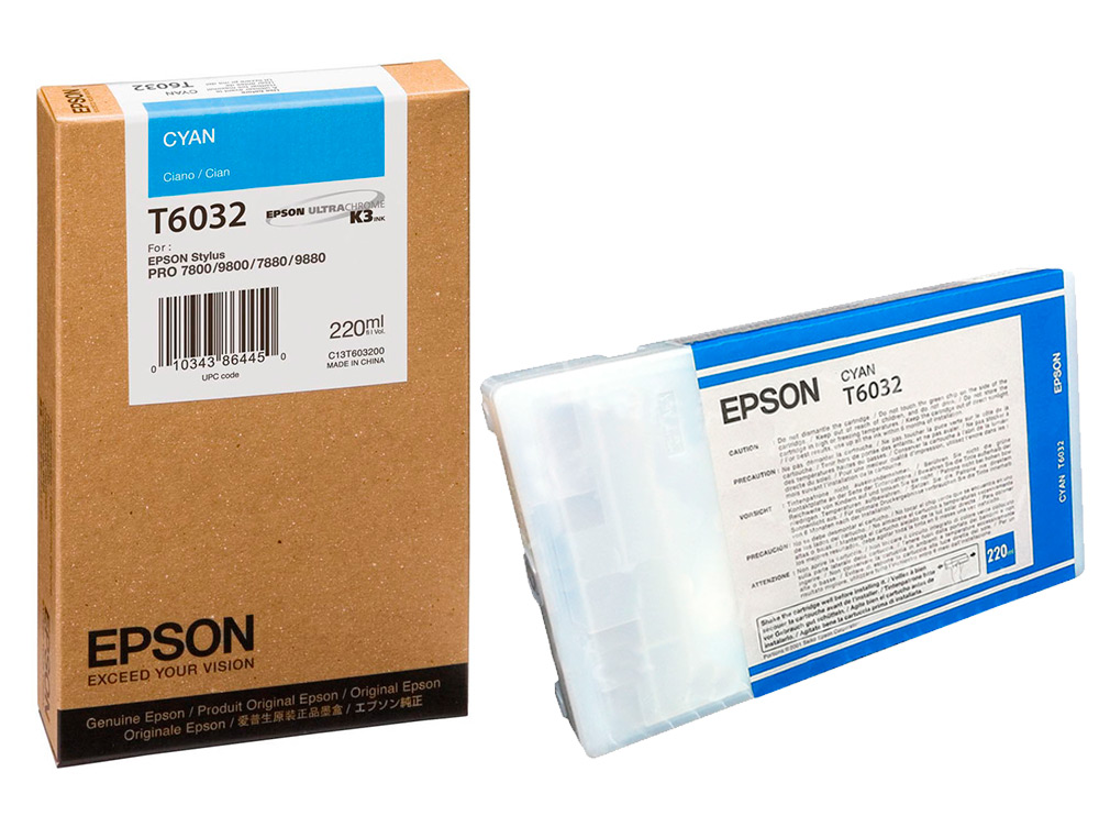 EPSON - Ink-jet gf stylus pro 7880/9880 cian (Ref. C13T603200)