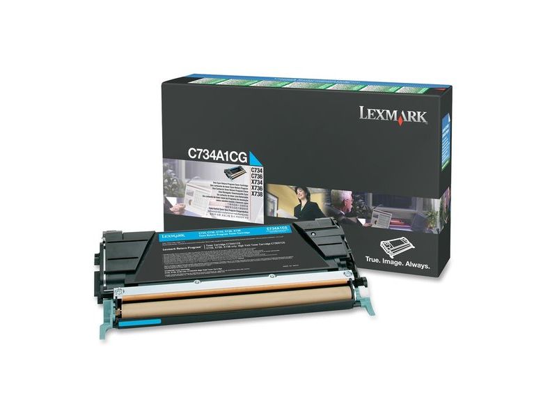 LEXMARK - Toner Laser ORIGINALES Cyan (Ref.C734A1CG)