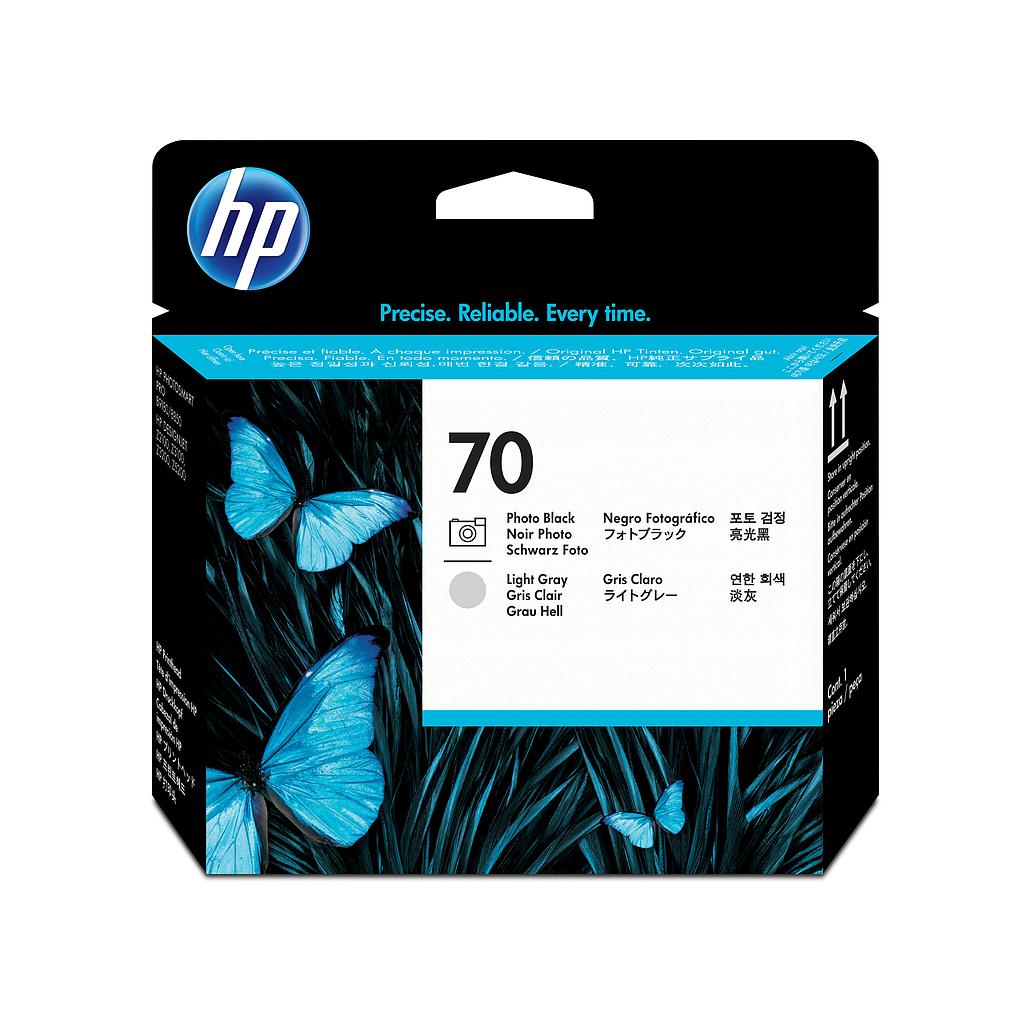 HP ( HEWLETT PACKARD ) - Cabezal Inyección 70 Negro/Gris (Ref.C9407A)