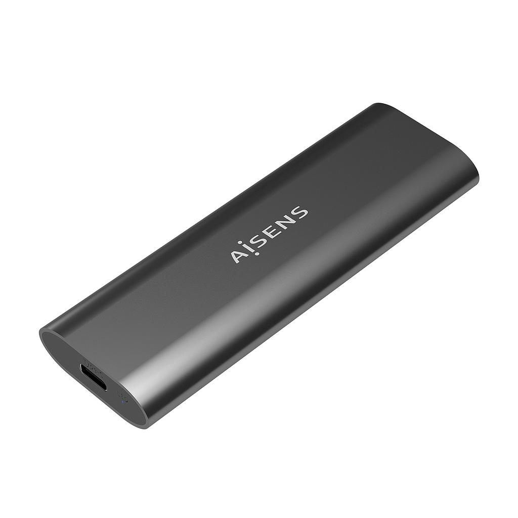 AISENS - CAJA EXTERNA M.2 (NGFF) SATA/NVME A USB3.1 GEN2, GRIS (Ref.ASM2-015GR)