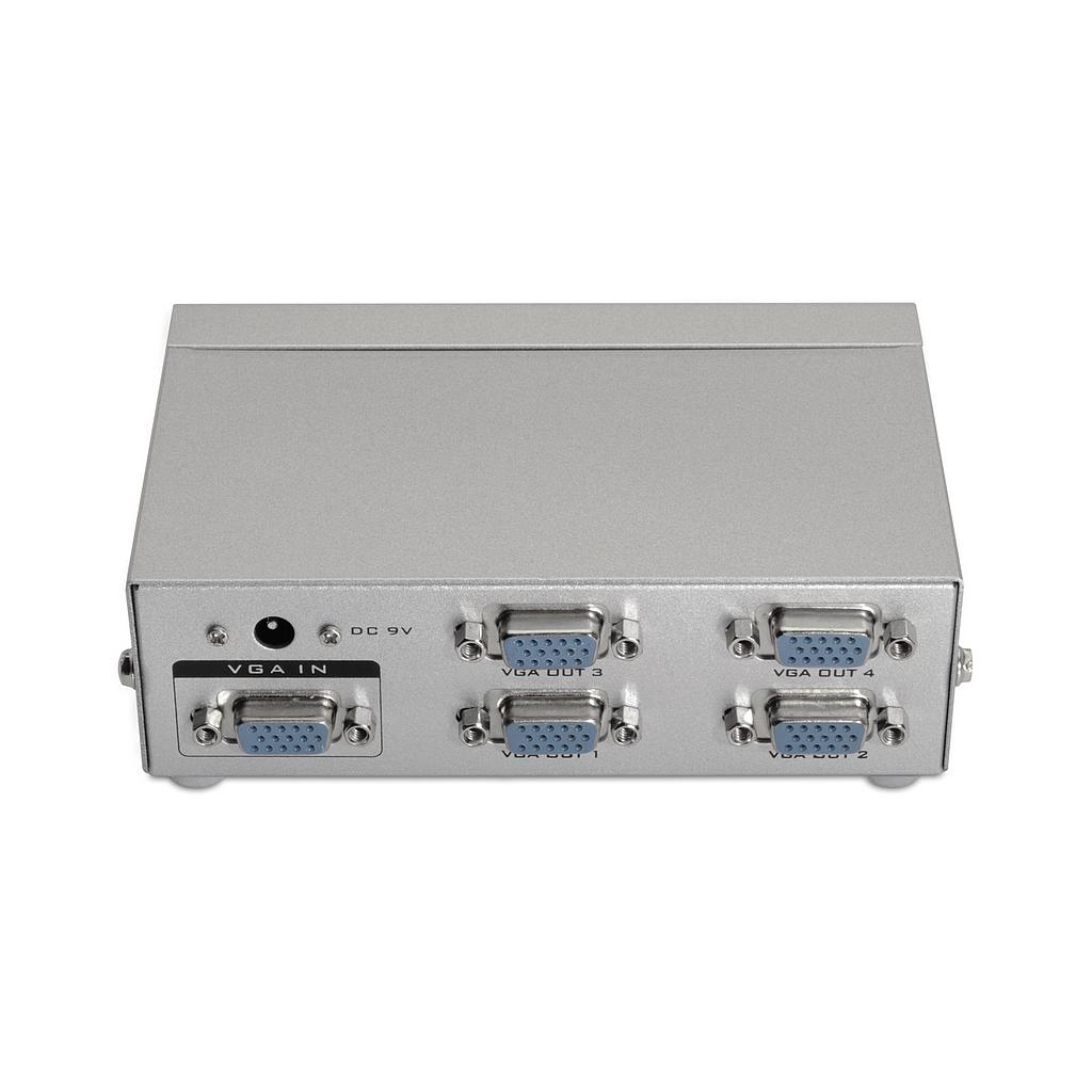 AISENS - SVGA DUPLICADOR PARA 4 MONITORES CON ALIMENTACIÓN (Ref.A116-0085)