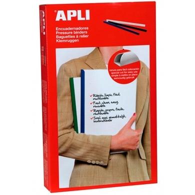 APLI - ENCUADERNADORES DESLIZANTES 10 MM COLOR BLANCO (50 UNIDADES) (Ref.2010)