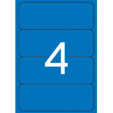 APLI - ETIQUETAS ADH.IMPR. A4 para ARCHIVO C.ROMOS BLISTER 20h COL.AZUL 190x61 mm 80 uds.(0) (Ref.1375)