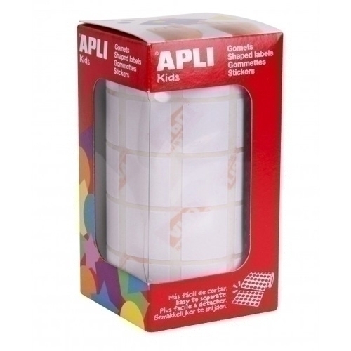 APLI - GOMETS ROLLO 59h CUADRADO 20 mm BLANCO 1.770 uds. () (Ref.11907)