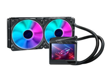ASUS - SISTEMA DE REFRIGERACION LIQUIDA PARA CPU ROG RYUJIN II 240 ARGB,OLED DE COLOR,AURA SYNC RGB,VENTILADORES DE RADIADOR iPPC NOCTUA INDUSTRIAL PWM DE 120 MM (Ref.90RC00A1-M0UAY2)