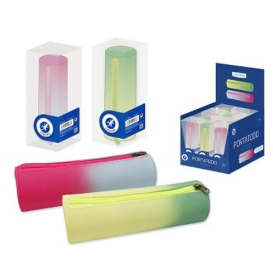 BISMARK - KIT PORTATODO REDONDO SILICONA RAINBOW (Ref.329488)