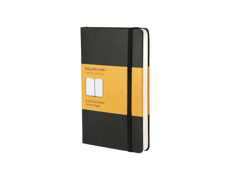 MOLESKINE - Cuaderno CLASSIC RAYADO HORIZONTAL.TAPA DURA NEGRA.BOLSILLO, 9X14CM. (Ref.MM710)