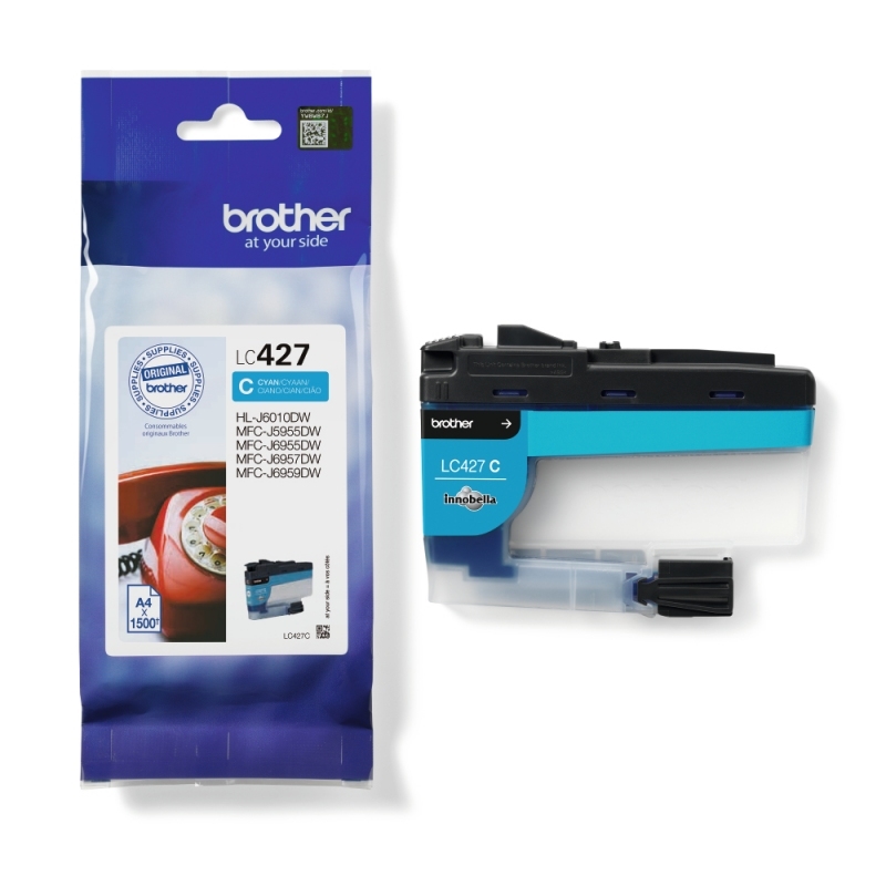 BROTHER - INK-JET MFCJ5955DW / 6955DW CIAN 1500 PAGINAS (Ref.LC427C)