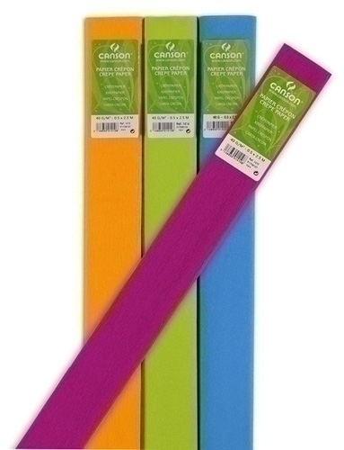CANSON - PAPEL CREPE (PINOCHO) 40g 0,5x2,5 m AMARILLO LIMON (Ref.C200001409)
