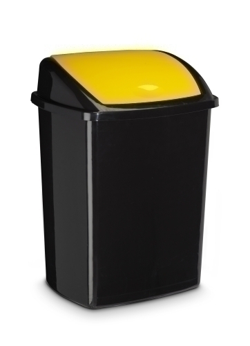 CEP - PAPELERA PLASTICO 91947 TAPA BASCULANTE AMARILLO 50 LITROS (Ref.2919470051)