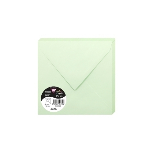 CLAIREFONTAINE - SOBRE 165x165 VERDE P/20 (Ref.5473C)