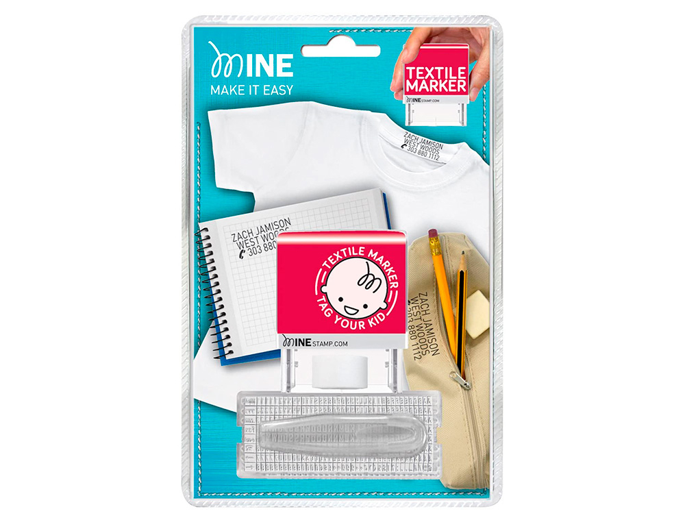 COLOP - SELLO MARCADOR DE ROPA MINE TIPO 4MM TINTA ESPECIAL PARA TEXTIL 50 LAVADOS EN FRIO Y 25 EN CALIENTE (Ref.148483)