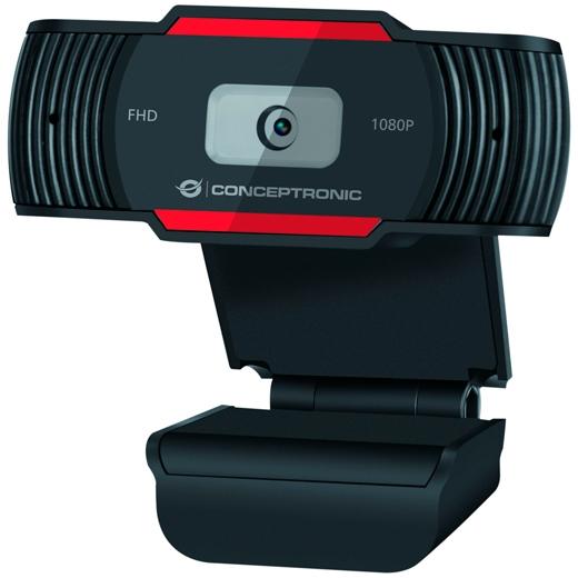 CONCEPTRONIC - WEBCAM 1080P FULL HD AJUSTABLE CON MICRÓFONO NEGRO (Ref.AMDIS04R)