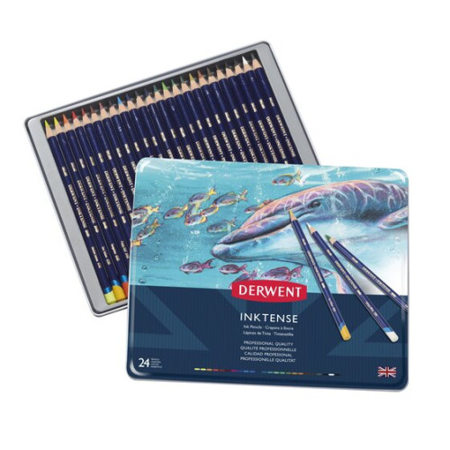 DERWENT - CAJA METÁLICA DE 24 LÁPICES INKTENSE (Ref.700929)