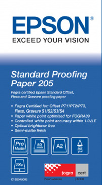 EPSON - GF Papel Proofing Standard, A2, 50h, 205g/m2 (Ref.C13S045006)