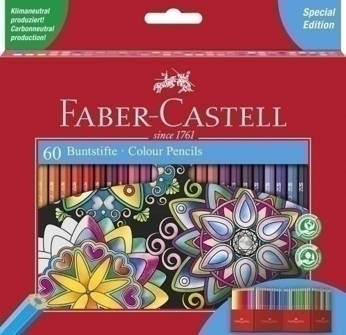 FABER CASTELL - LAPICES de COLORES estuche de 60 (Ref.111260)
