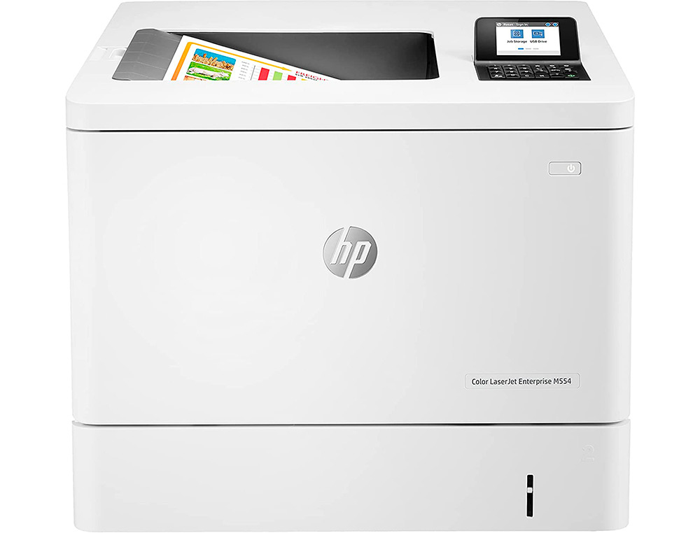 HP - IMPRESORA LASERJET ENTERPRISE M554DN COLOR LASER 35 PPM WIFI BANDEJA ENTRADA 550 HOJAS (Canon L.P.I. 4,5€ Incluido) (Ref.7ZU81A)