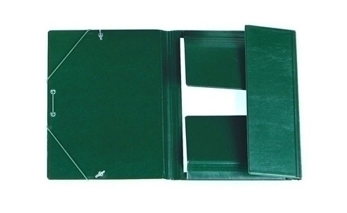 IBERPLAS - CARPETA de GOMAS y SOLAPAS PVC Fº VERDE (Ref.343CS-03)