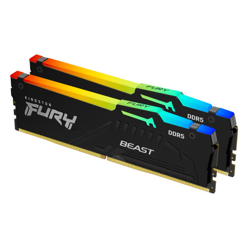 KINGSTON - Technology FURY Beast RGB módulo de memoria 32 GB 2 x 16 GB DDR5 5200 MHz (Ref.KF552C36BBEAK2-32)