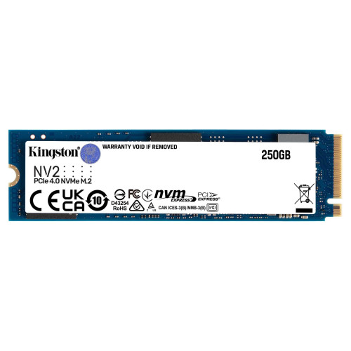 KINGSTON - Technology NV2 M.2 250 GB PCI Express 4.0 NVMe (Canon L.P.I. 5,45€ Incluido) (Ref.SNV2S/250G)