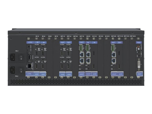 KRAMER - 2x2 to 16x16 Modular 4K60 4:2:0 Multi?Format Managed Digital Matrix Switcher (VS-1616DN-EM) (Ref.28-70001430)