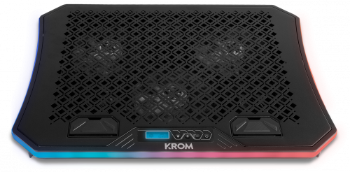KROM - BASE REFRIGERACION PORTATIL HASTA 19&quot;. SOPORTE SMARTPHONE. HUB 2 X USB. RGB (NXKOOLER) (Ref.NXKOOLER)