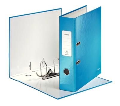 LEITZ - ARCHIVADOR palanca WOW A4 180º 80mm AZUL METALIZADO (Ref.10050036)