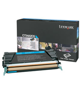 LEXMARK - C73x, X73x Cartucho de toner cian (6K) (Ref.C734A2CG)