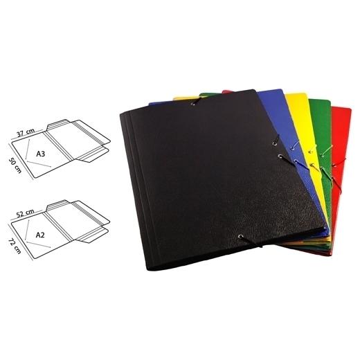 MARIOLA - CARPETA de DIBUJO CARTON GOMAS y SOLAPAS A3 VERDE (Ref.5235VE)