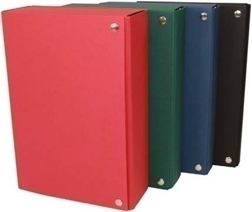 MARIOLA - CARPETA de PROYECTOS CARTON FORRADO GELTEX ARMADA CIERRE BROCHE 5cm ROJO (Ref.205FBRO)