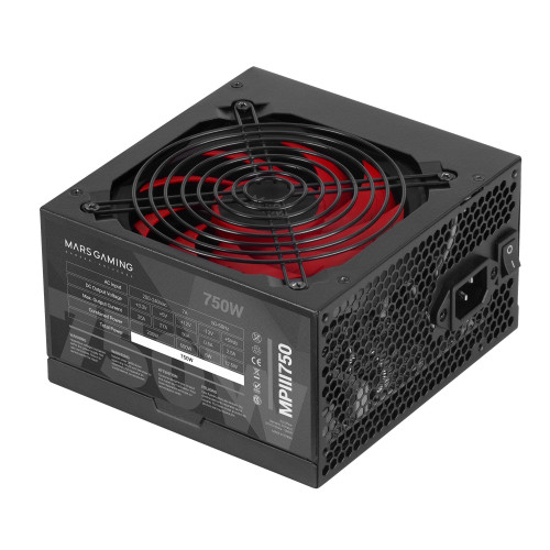 MARS GAMING - Fuente Alimen. MPIII 750W, 85% Silent (Ref.MPIII750)