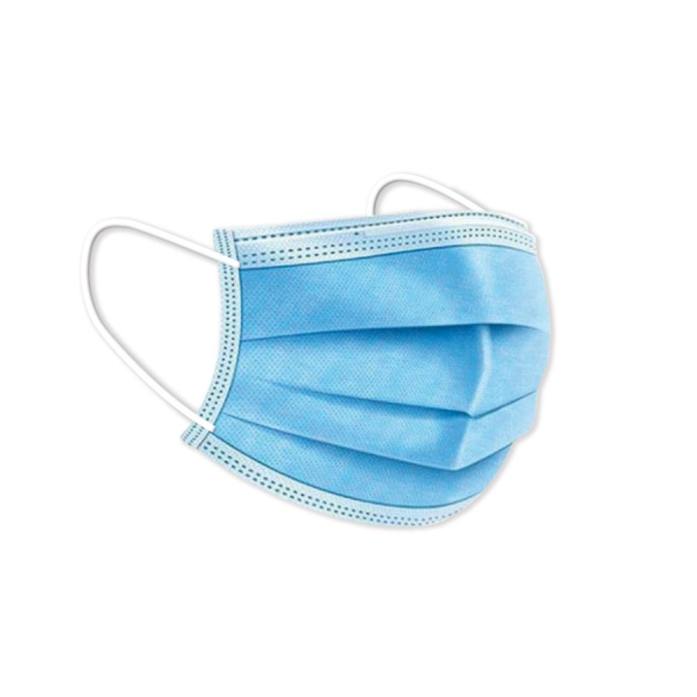 MASCARILLAS - MASCARILLA HIGIENICA 3 CAPAS (TIPO QUIRURGICA) -FABRICACION ESPAÑOLA- IIR DESECHABLE AJUSTE NASAL AZUL 5 BOLSITAS DE 10 UNIDADES CAJA -50U- (Ref.85005030)
