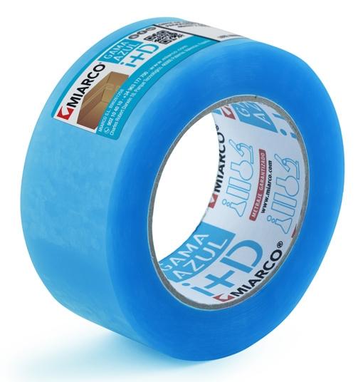 MIARCO - CINTA DE EMBALAJE GAMA AZUL ROLLO 48X132 TRANSPARENTE PACK -6 UD- (Ref.22742)