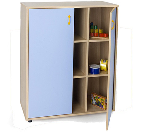 MOBEDUC - MUEBLE INTERMEDIO ARMARIO 9 CASILLAS HAYA (Ref.600808HPS18)