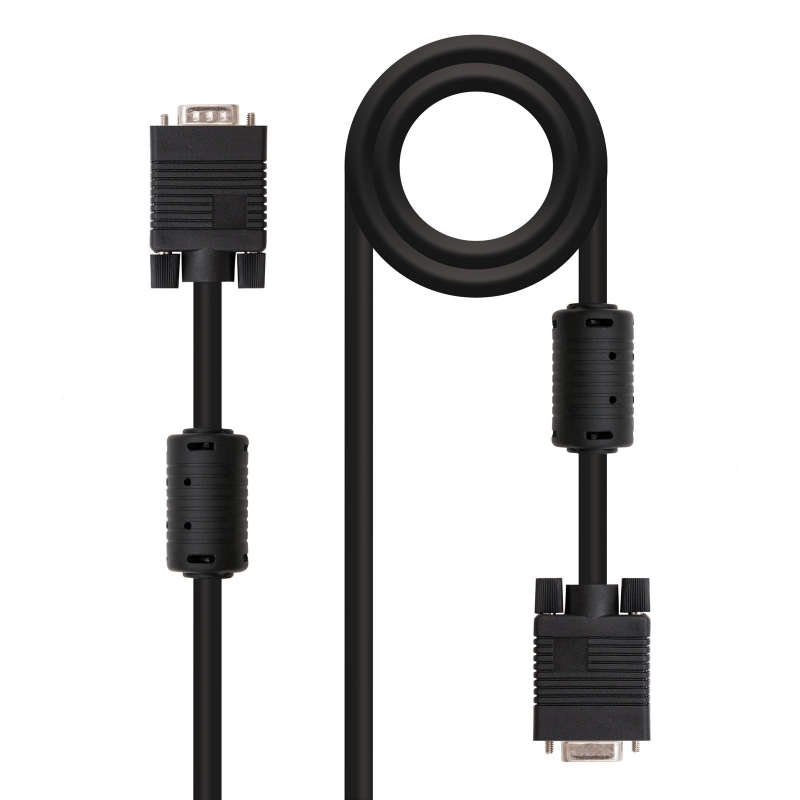 NANOCABLE - CABLE SVGA CON FERRITA HDB15/M-HDB15/H 1.8 M (Ref.10.15.0202)