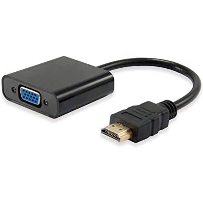 NILOX - CABLE ADAPTADOR HDMI MACHO A VGA HEMBRA CON AUDIO JACK 3.5&quot; NEGRO (Ref.NXADAP01)