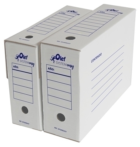 OLEF - CAJA ARCHIVO DEFINITIVO CARTON AUTOMONTABLE SYSTEM EASY A4 114mm (8062151) (Ref.DF100EASY)