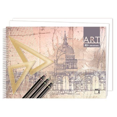 PACSA - BLOCK DE DIBUJO A3+ 20h LISO (espiral) (Ref.18843)