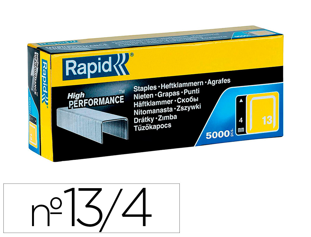 RAPID - GRAPAS 13/4 MM GALVANIZADA CAJA DE 5000 UNIDADES (Ref.11825700)